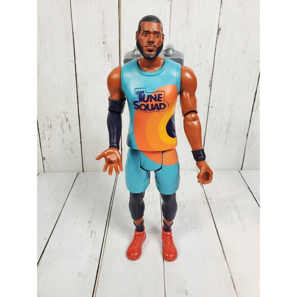 LeBron James Space Jam 2 Action Figure 11” Tall Chest Button Voice Works Tune
